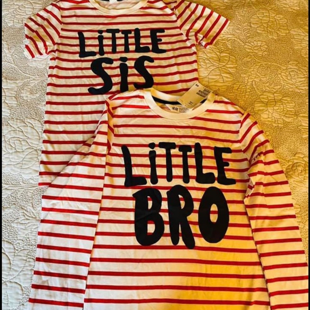 COPY - H&M Sibling Matching Shirts  Size 6/8